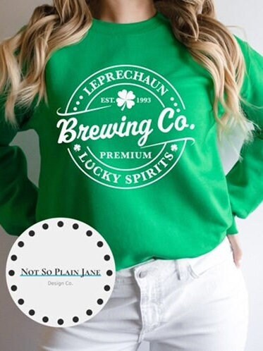 Ready to Press DTF Transfer - Leprachaun Brewing Co. -  St Patrick's Day - DTF - Screen Print - Custom Transfers - St Pats - Beer - Brewing